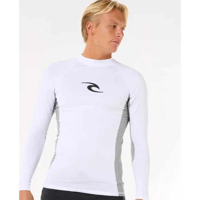 Rip Curl Men's Long Sleeve Rushguard Waves UPF Perf BEACH WEAR