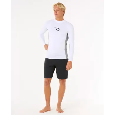 Rip Curl Men's Long Sleeve Rushguard Waves UPF Perf BEACH WEAR