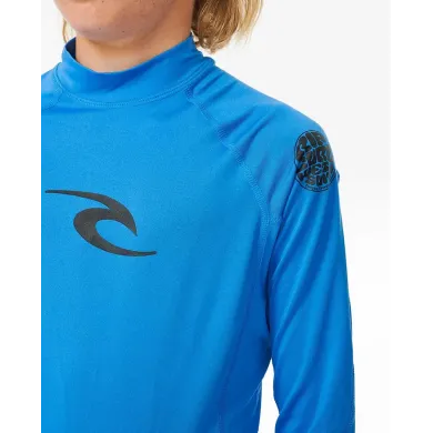 Rip Curl Kids Long Sleeve Rushguard Brand Wave UPF BEACH WEAR