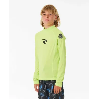 Rip Curl Kids Long Sleeve Rushguard Brand Wave UPF BEACH WEAR