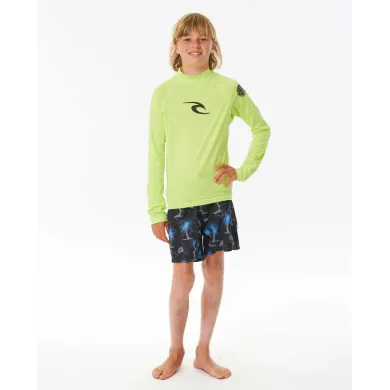 Rip Curl Kids Long Sleeve Rushguard Brand Wave UPF BEACH WEAR