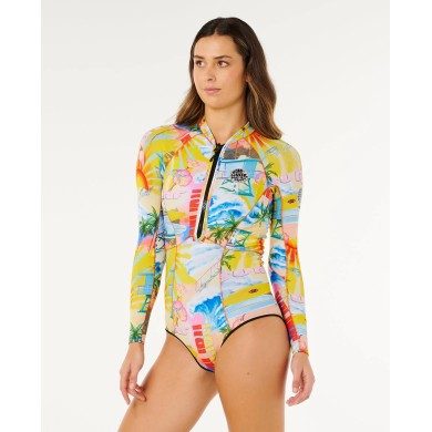 Rip Curl Women's Wetsuit G-Bomb 1,5mm L/S FZ Full Spring WATER SPORTS