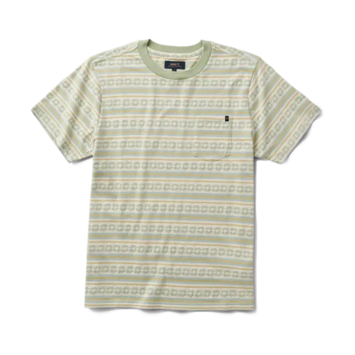 Roark Revival Men's Short Sleeve T-Shirt Jacquard Crew 
