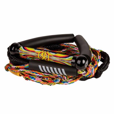 Ronix Wakesurf Bungee Rope w/10 in. Handle Hide Grip - 25t. 5-Sect. Rope WATER SPORTS