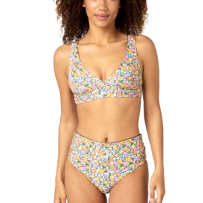 Rip Curl Womens Bikini Afterglow Ditsy Roll Up Good & Halter Revo WOMEN