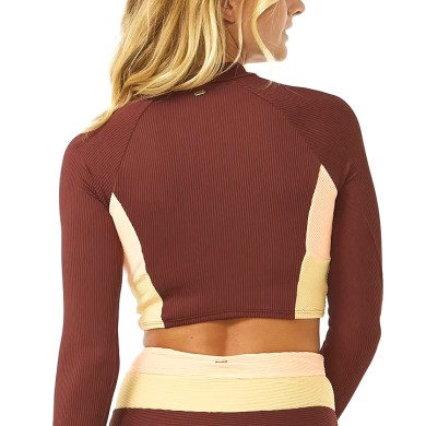 Rip Curl Γυναικείο Μαγιό Block Party Splice Full Pant & Spliced Crop Μακρυμάνικο 