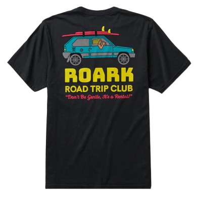 Roark Revival Mens T-Shirt Road Trip Club Black T-shirt / Tanks Roark Revival Mens T-Shirt Road Trip Club Black T-shirt / Tanks