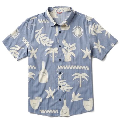 Roark Revival Αντρικό Κοντομάνικο Πουκάμισο Bless Up ΡΟΥΧΑ ΠΟΛΗΣ