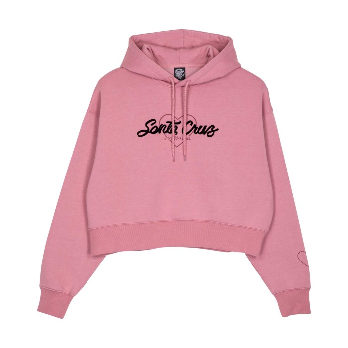 Santa Cruz Women's Hoodie Love Script Front Hood STREET WEAR