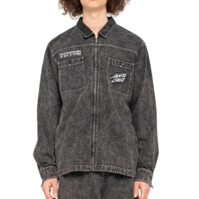 Santa Cruz Shirt Oval Dot Mono Crime STREET WEAR