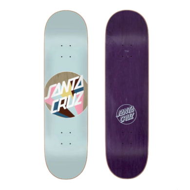 Santa Cruz Delta Dot Deck - 7-Ply Birch Skateboard SKATE