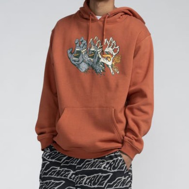 Santa Cruz Men's Hoodie Evolved Hand Front STREET WEAR Santa Cruz Men's Hoodie Evolved Hand Front STREET WEAR