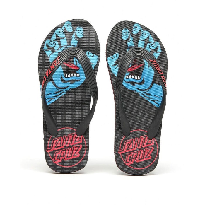 Santa Cruz Youth Flip Flops Screaming Hand Thong FOOTWEAR