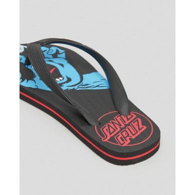 Santa Cruz Youth Flip Flops Screaming Hand Thong FOOTWEAR