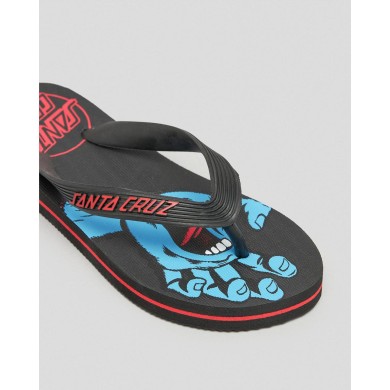 Santa Cruz Youth Flip Flops Screaming Hand Thong FOOTWEAR