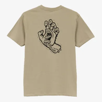 Santa Cruz S/S T-Shirt Stamped Screaming Hand Μακό Κοντομάνικα