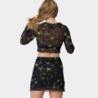 Santa Cruz Women's L/S Top Strip Digi Mesh Crop ΡΟΥΧΑ ΠΟΛΗΣ