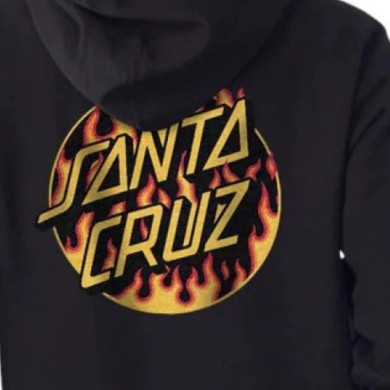 Santa Cruz x Thrasher Womens Hoodie Thrasher Flame STREET WEAR