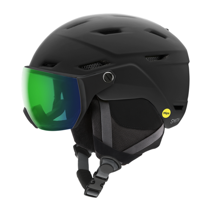 Smith Ski Helmet Survey Matte Black-Chroma Pop Everyday Green Mirror SNOW SPORTS Smith Ski Helmet Survey Matte Black-Chroma Pop Everyday Green Mirror SNOW SPORTS
