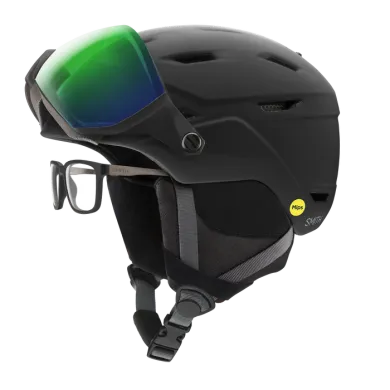 Smith Ski Helmet Survey Matte Black-Chroma Pop Everyday Green Mirror SNOW SPORTS Smith Ski Helmet Survey Matte Black-Chroma Pop Everyday Green Mirror SNOW SPORTS