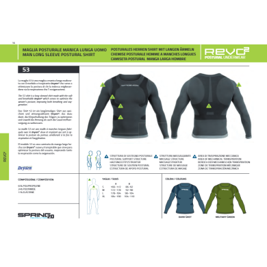 Spring Revolution 2.0 Thermal Underwear L/S Shirt Postural SNOW