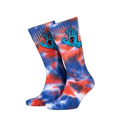 Santa Cruz Socks Screaming Hand Tie Dye