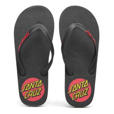 Santa Cruz Mens Flip Flops 124 Classic Dot FOOTWEAR