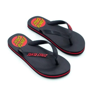 Santa Cruz Mens Flip Flops 124 Classic Dot FOOTWEAR