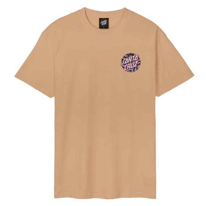 Santa Cruz Ανδρικό T-Shirt Vivid Slick Dot Μπεζ 