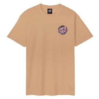 Santa Cruz Ανδρικό T-Shirt Vivid Slick Dot Μπεζ 
