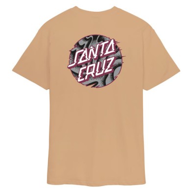 Santa Cruz Ανδρικό T-Shirt Vivid Slick Dot Μπεζ 