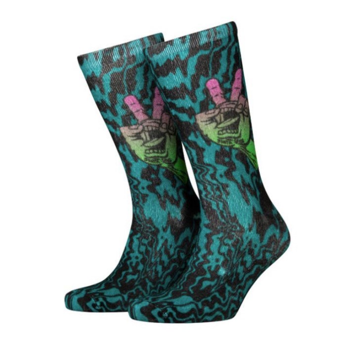 Santa Cruz Sock Acidic Screamin Peace Fade