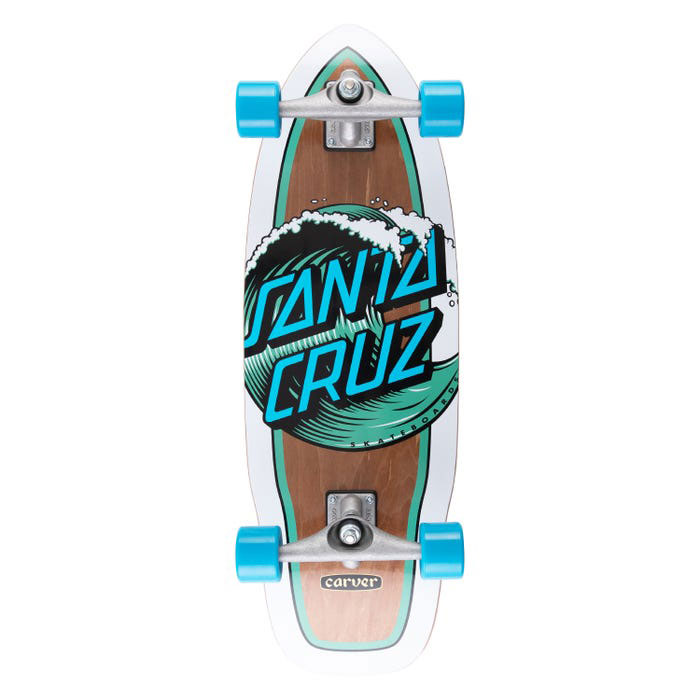 Santa Cruz Wave Dot Cut B Surf Skate Complete - Premium Skateboard Santa Cruz Wave Dot Cut B Surf Skate Complete - Premium Skateboard