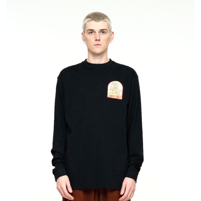 Santa Cruz Men's Long Sleeve T-Shirt Beach Bum Scene Santa Cruz Men's Long Sleeve T-Shirt Beach Bum Scene
