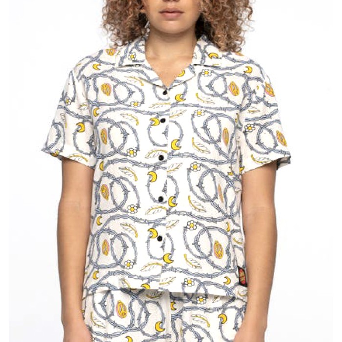 Santa Cruz Wns S/S Shirt Barbed Repeat