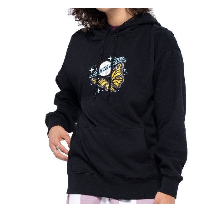 Santa Cruz Womens Hoodie Winged Moon Strip
