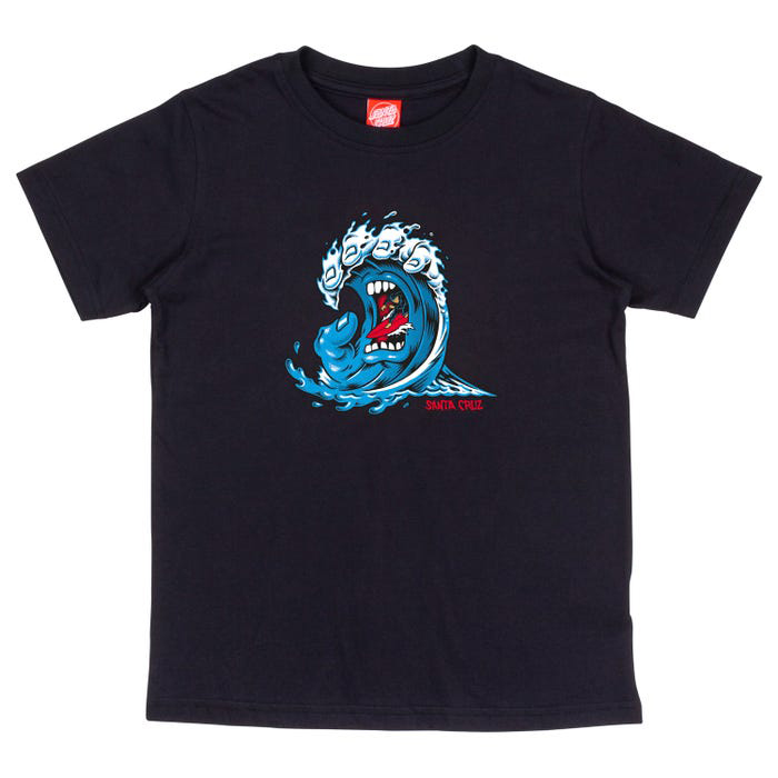 Santa Cruz Youth S/S T-Shirt Screaming Wave Front