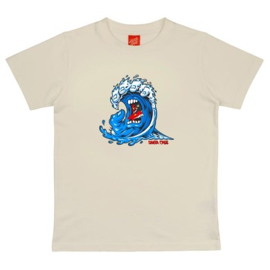 Santa Cruz Youth S/S T-Shirt Screaming Wave Front