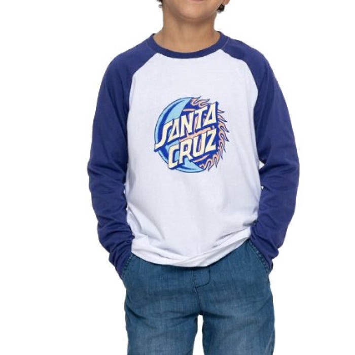 Santa Cruz Kids T-Shirt Eclipse Front Baseball STREET WEAR