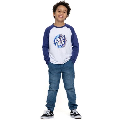 Santa Cruz Kids T-Shirt Eclipse Front Baseball STREET WEAR