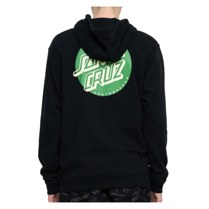 Santa Cruz Men's Hoodie with Zip Shadowless Dot STREET WEAR