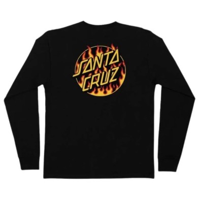 Santa Cruz x Thrasher L/S T-Shirt Thrasher Flame Dot MEN