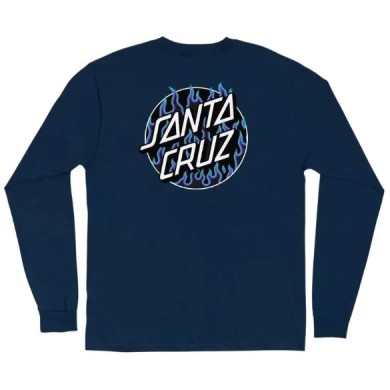 Santa Cruz x Thrasher L/S T-Shirt Thrasher Flame Dot MEN