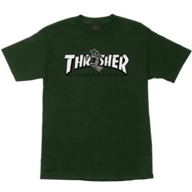 Santa Cruz x Thrasher Ανδρικό T-Shirt Screaming Logo Πράσινο