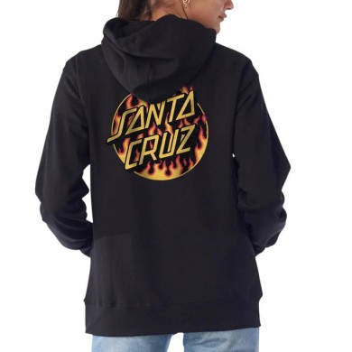 Santa Cruz x Thrasher Womens Hoodie Thrasher Flame STREET WEAR