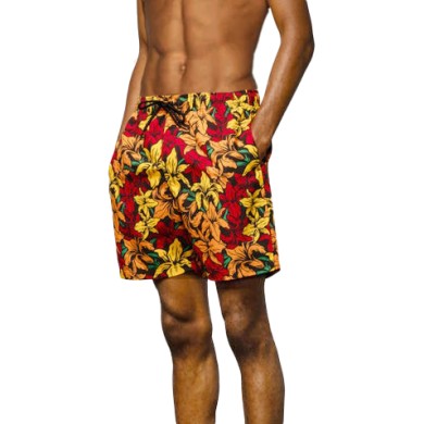 Santa Cruz Men's Swim Short Wooten Flowers 