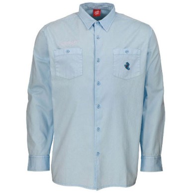 Santa Cruz Work Shirt Screaming Mini Hand L/S