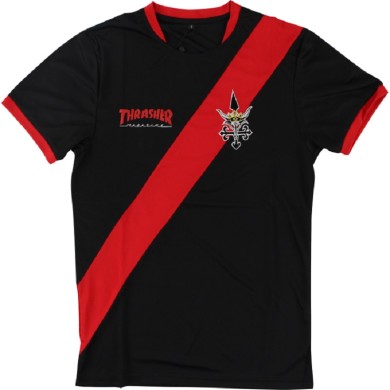 Thrasher Αντρικό T-Shirt Futbol Jersey Μακό Κοντομάνικα