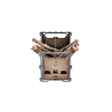 Keith Stove Titanium Alloy Backpacking Wood Stove Camping