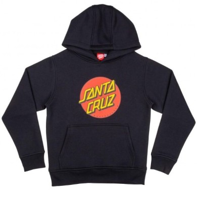 Santa Cruz Kids Hoodie Classic Dot Black STREET WEAR